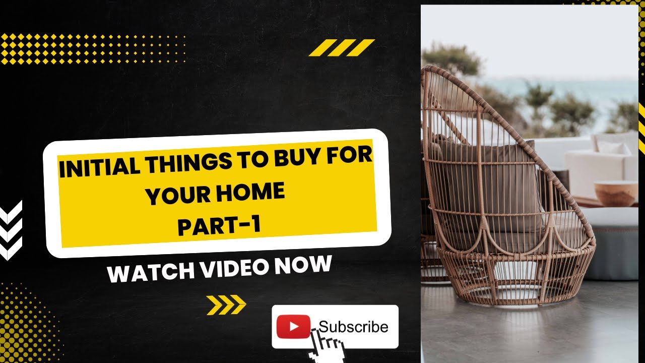 Initial things to buy for your home-Part 1- Calgary- Tamil