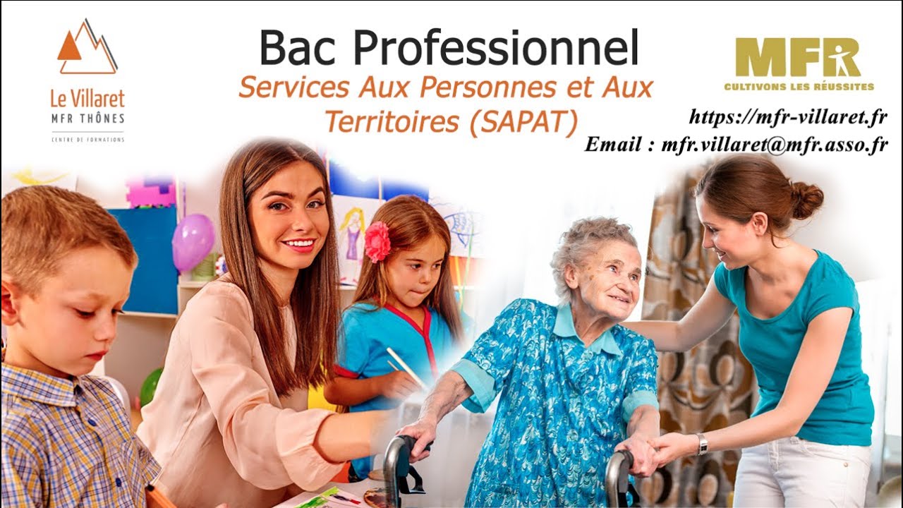 Bac Professionnel Services Aux Personnes et Aux Territoires (SAPAT) en alternance