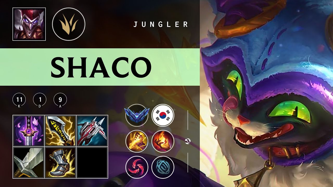 Shaco Jungle vs Nidalee - KR Diamond Patch 25.24