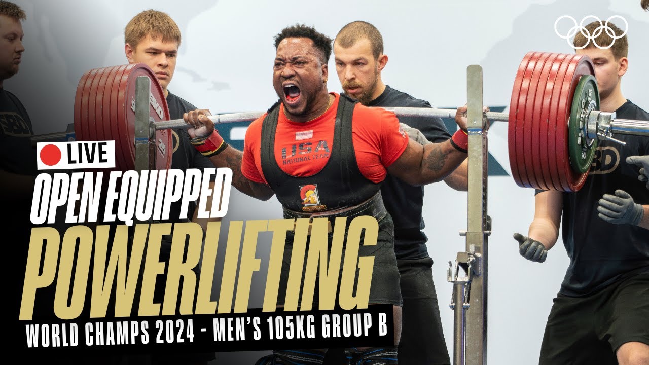 🔴  LIVE Powerlifting | Men's 105kg Group B | World Open Equipped Championships