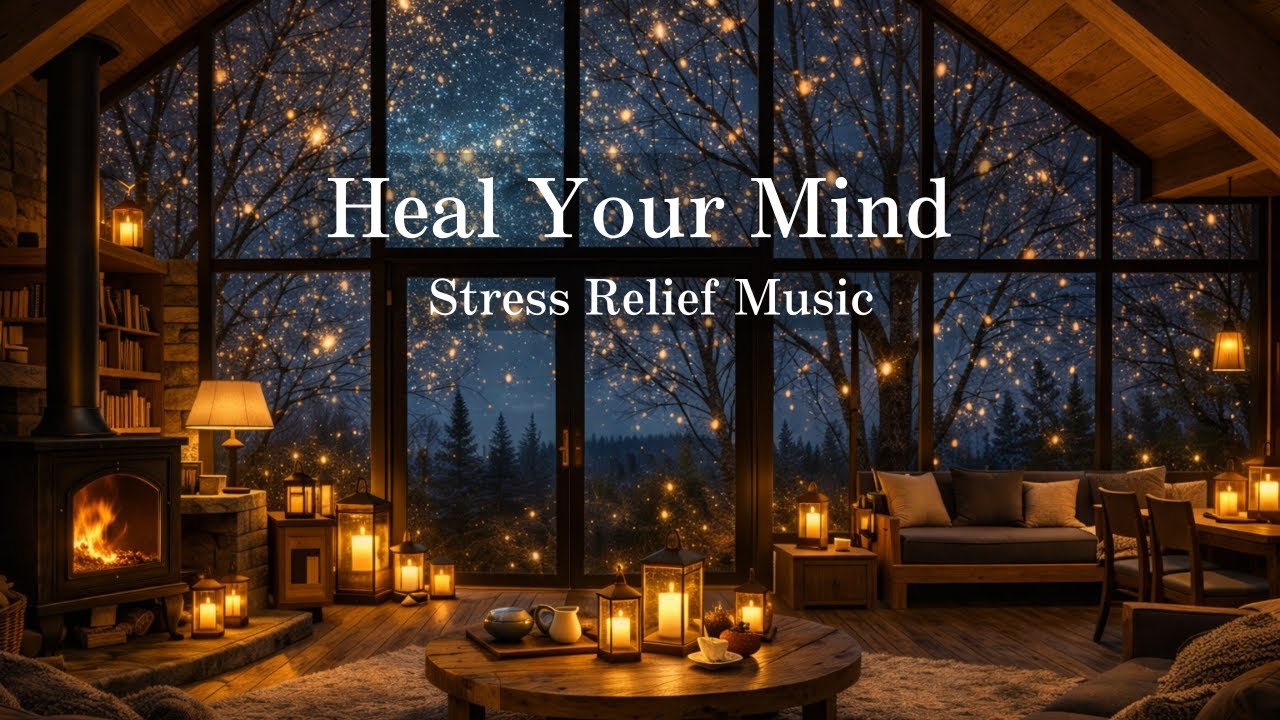 Cozy Winter Cabin Ambience ❄️ Relaxing Felt Piano Music for Sleep, Reading & Study