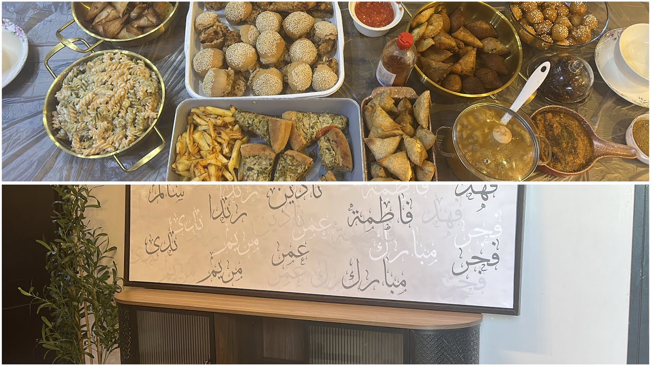 فطور خامس يوم رمضان 🌙. واخيراً وصلت اللوحه 