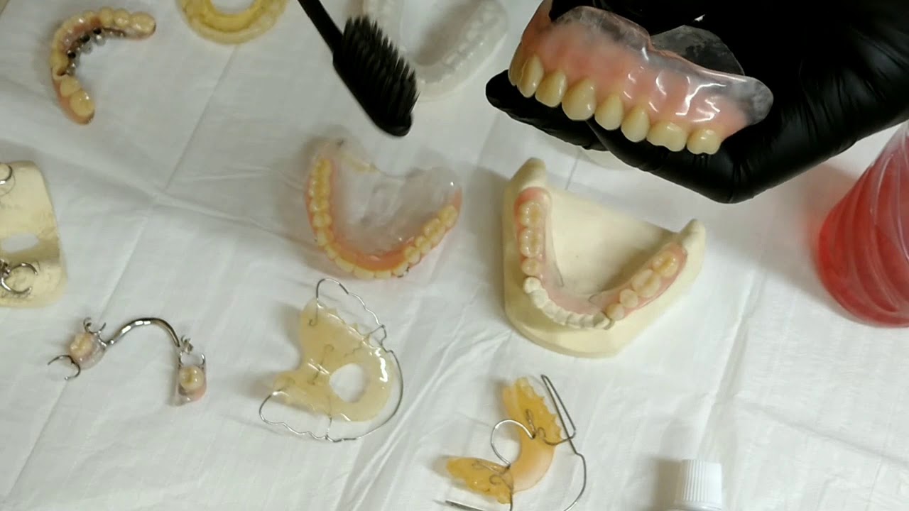 Limpeza de Próteses Dentárias #odontologia#protese