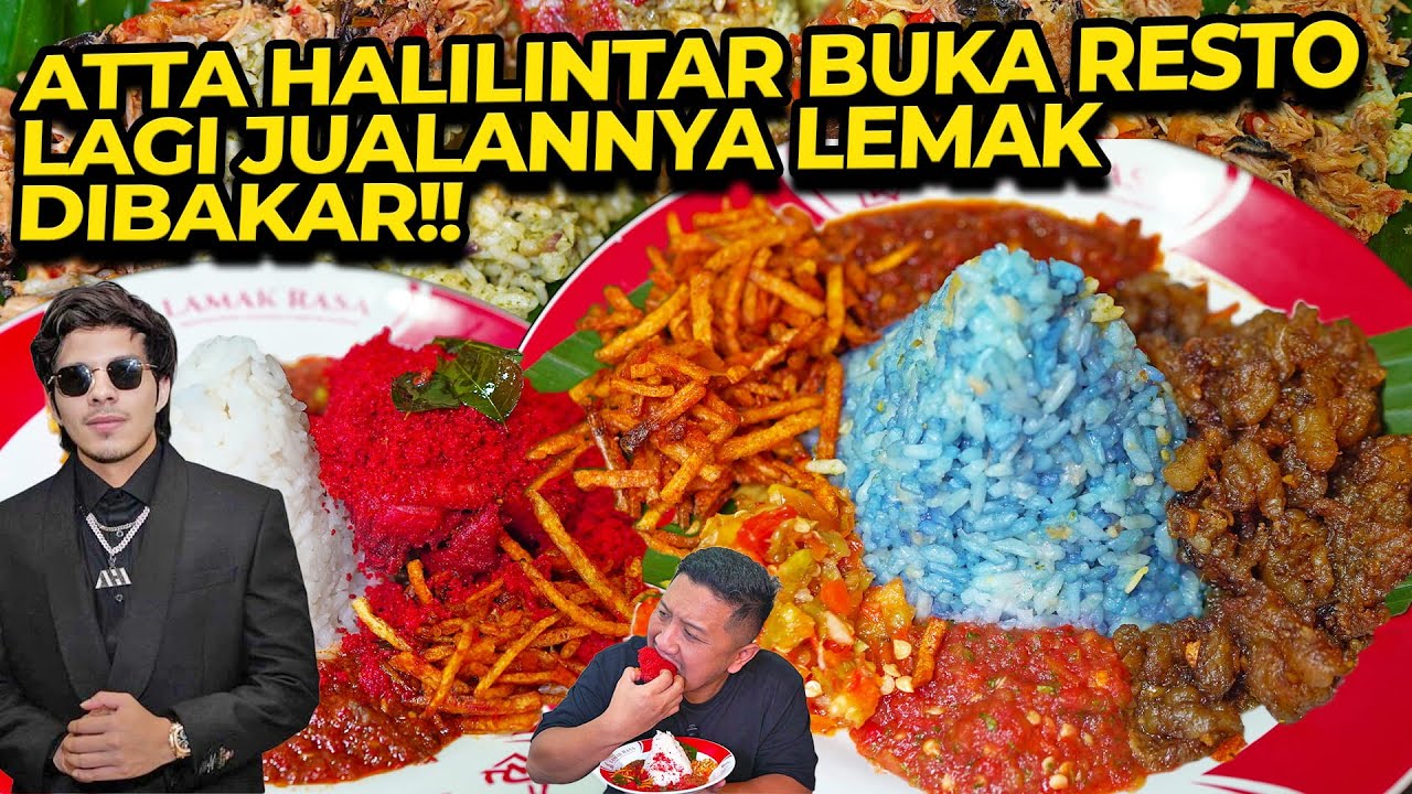 ATTA HALILINTAR BUKA RESTO LAGI JUALANNYA LEMAK DIBAKAR!!