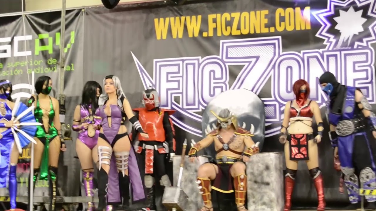 Grupal Mortal Kombat Ficzone 2015 Actuacion concurso cosplay