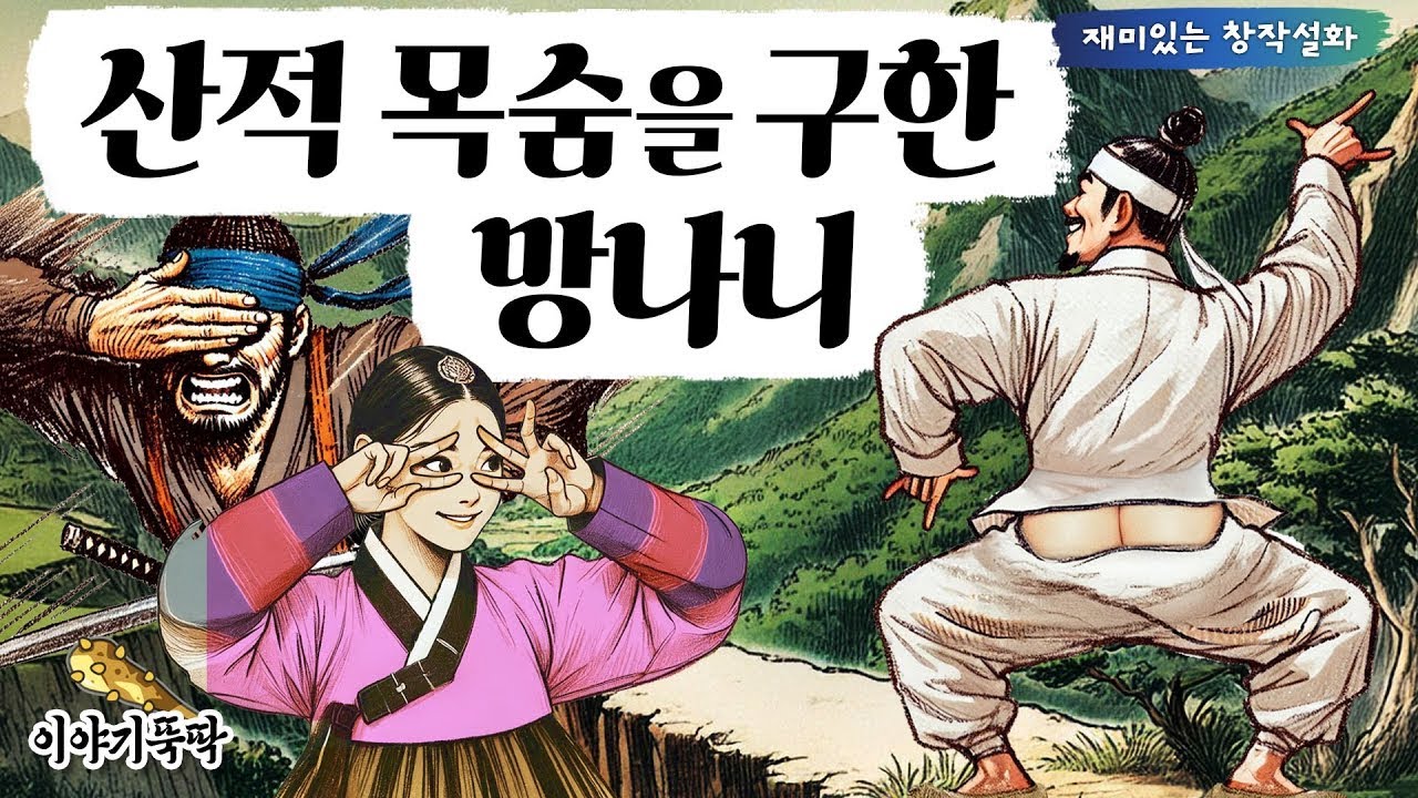 뚝딱 52  '산적 목숨을 구한 망나니'   하늘이 무너진들 솟아날 구멍이 없을쏘냐! 위기에 빠진 마을 산속에 아주 신기한 총각 하나가 있었으니 #설화 #연인 #재미 #이야기