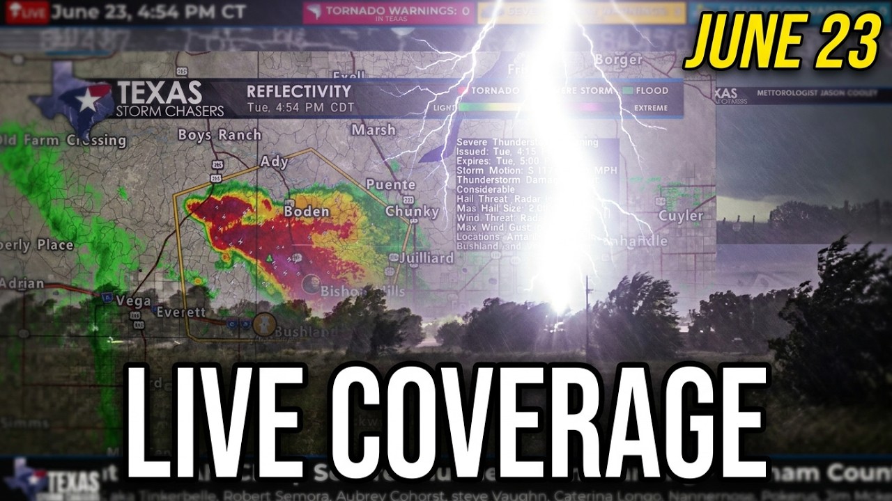 June 23 Texas Severe Weather Coverage: Watch as Severe Storms Hit West Texas