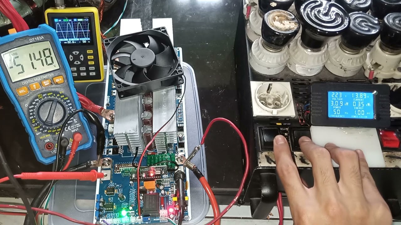260121M1J1PQB8 Test uji voltage & beban KIT INVERTER PSW EGS002 TO247 16Mosfet 48V