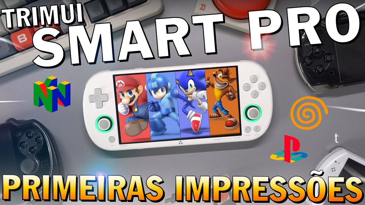 Trimui Smart Pro rodando PSP, N64 e NDS! Novo CONSOLE PORTÁTIL BARATO em 2024
