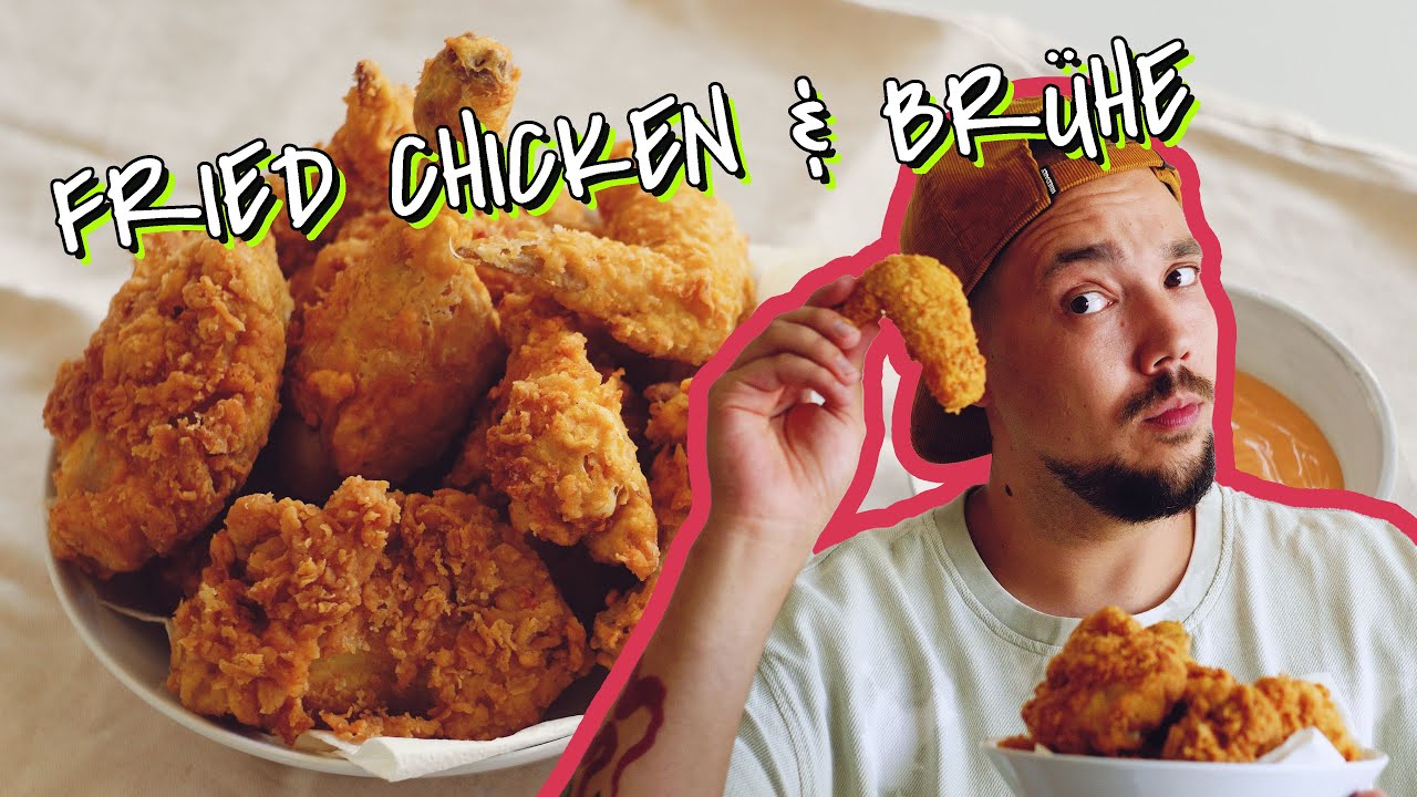 Ganzes Huhn verarbeiten: Fried Chicken, Br&uuml;he und Spicy Sauce #kochen #howto #friedchicken #rezept