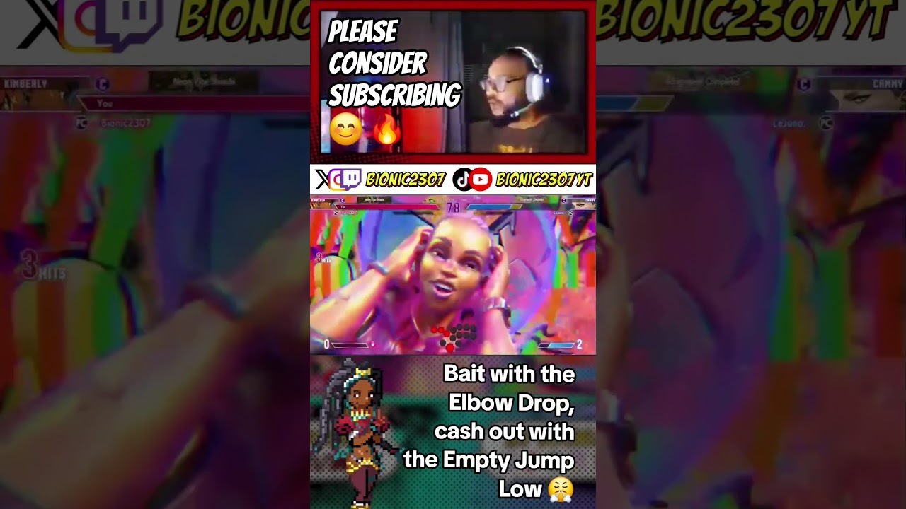 Empty Jump Low 🔥 #sf6 #streetfighter6 #sf6gameplay #sf6kimberly #bionic2307 #fgc #gamingonyt