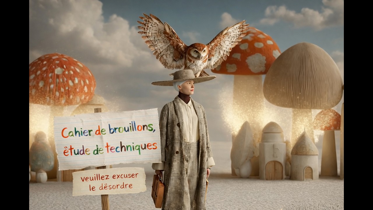 Cahier de brouillons, étude de techniques