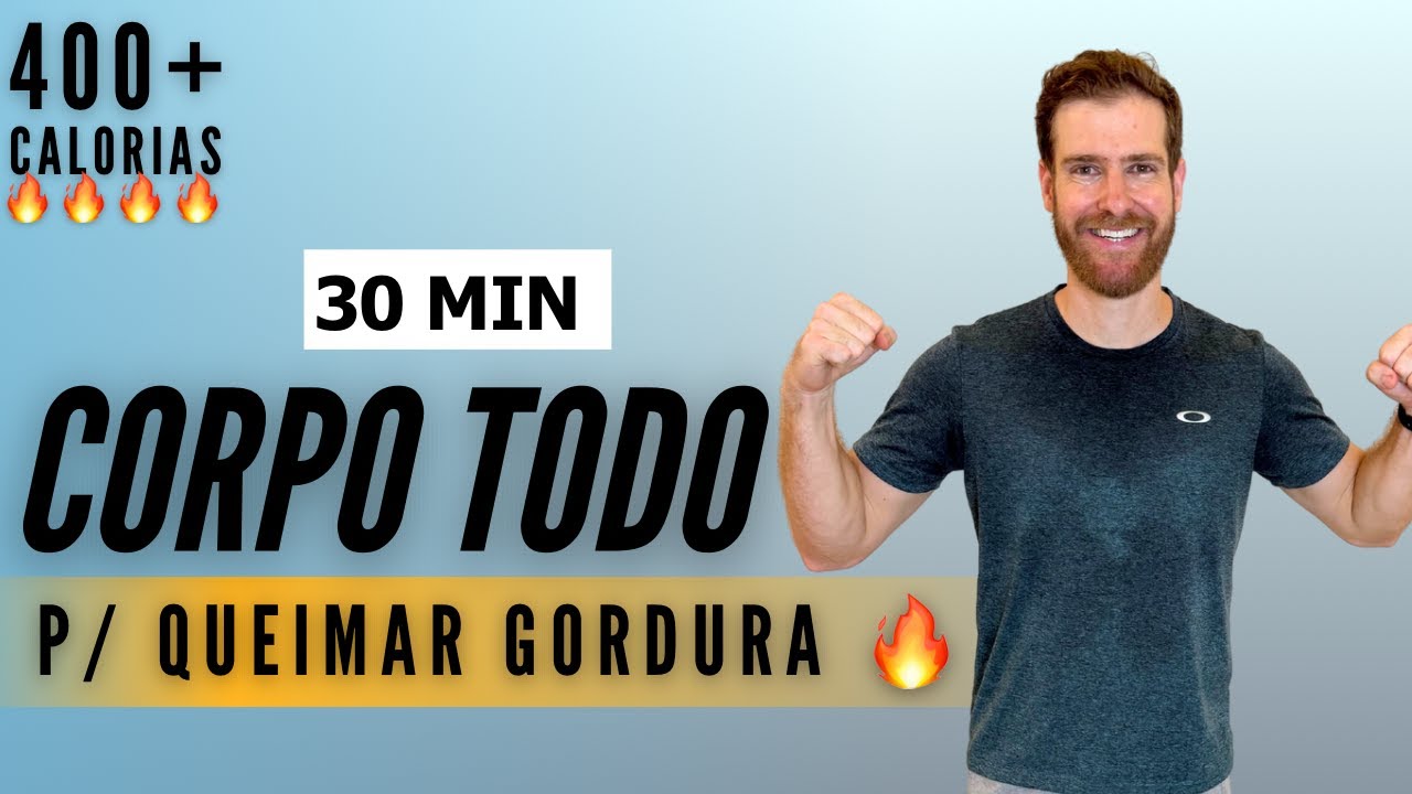 Treino HIIT de 30 min INTENSO - CORPO INTEIRO - (em casa, sem repetições, sem equipamentos)