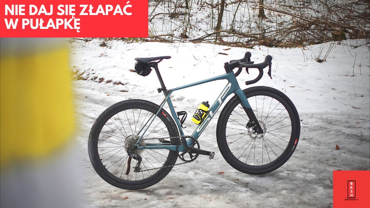 Nie daj się złapać w pułapkę rower&oacute;w road plus, znowu zima i wielkopolskie szutry
