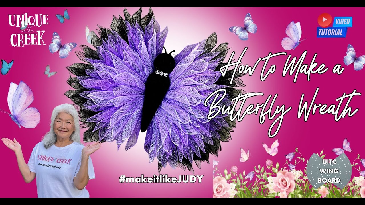 DIY BUTTERFLY WREATH | UNIQUE IN THE CREEK | KIT222/223/224/225