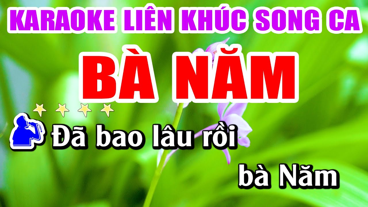 Liên Khúc Karaoke Bà Năm Nhạc Sống Khánh My | Tone Nam Dễ Hát Nhất