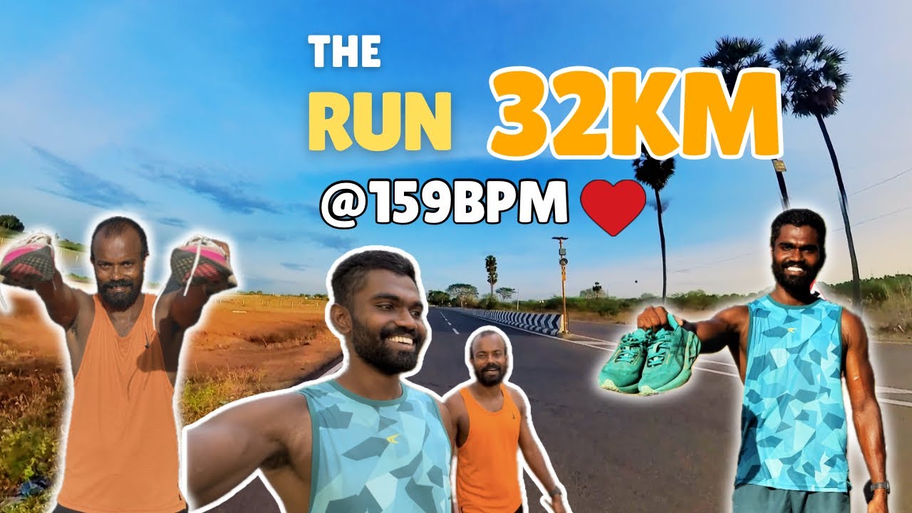 32km Long Run practice for full marathon🏃 | Sivaganga to Thirupuvanam | how I ran 32km ?🤷🏼‍♂️
