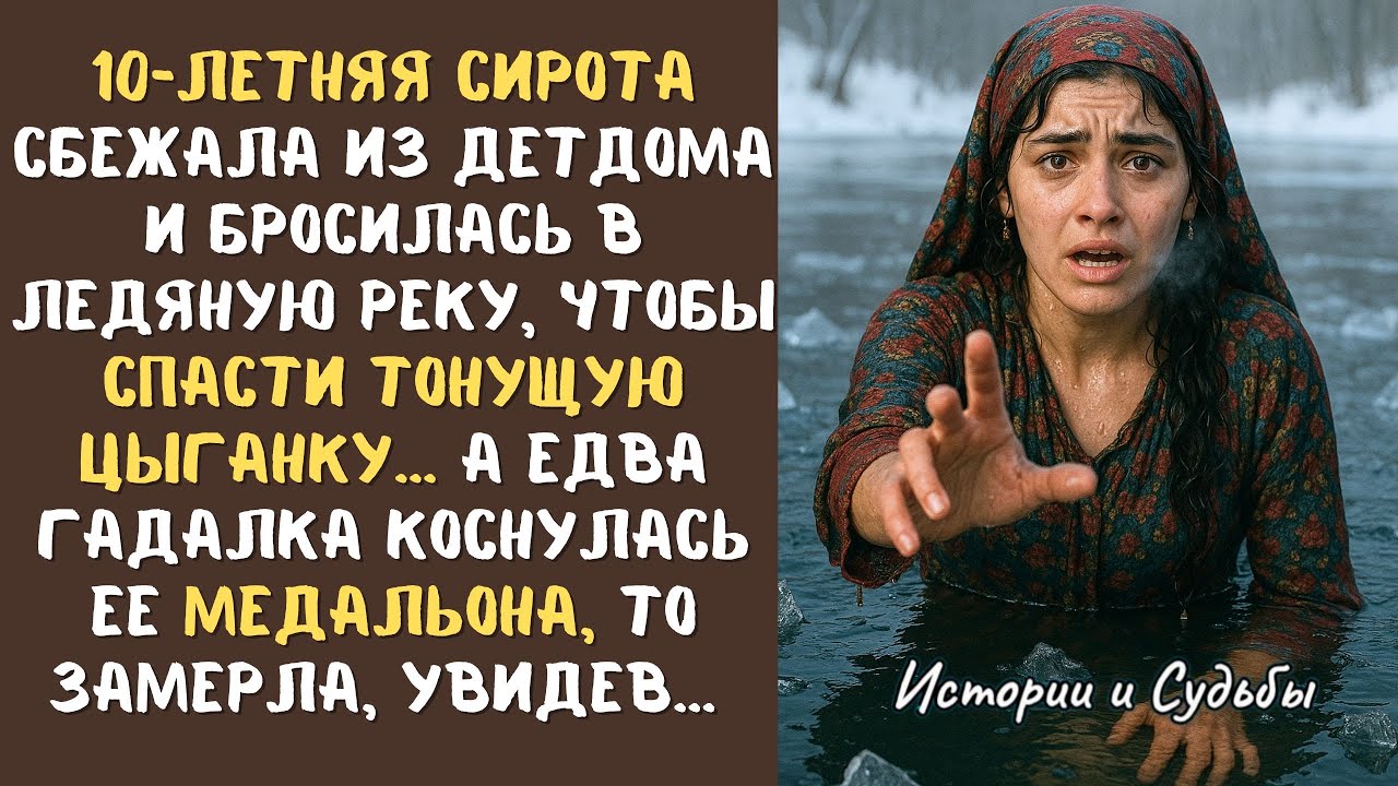 10-летняя СИРОТА бросилась в ледяную реку, чтобы спасти тонущую ЦЫГАНКУ… А едва гадалка коснулась
