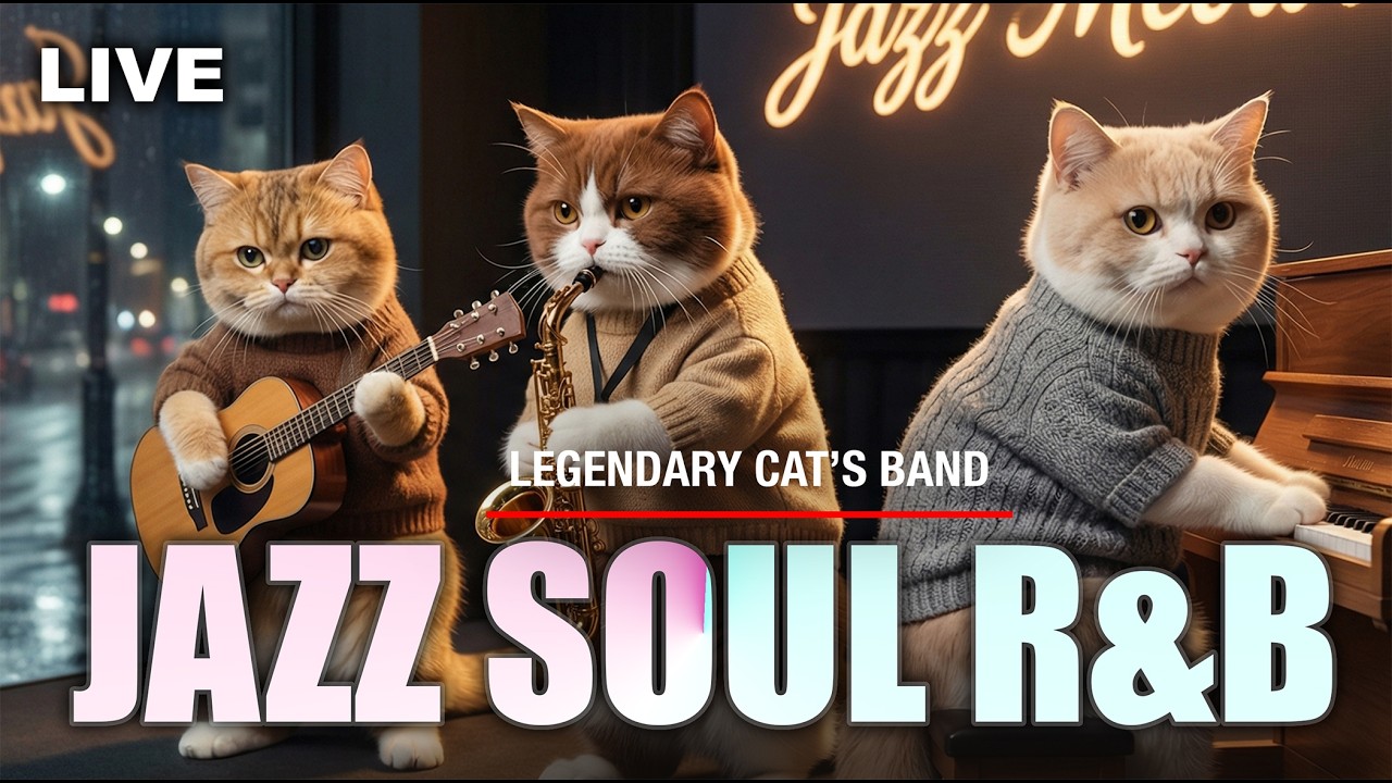 Jazz Meowlody – Clean Jazz Soul R&B for Focus, Work, Sleep & Night Relax Sounds