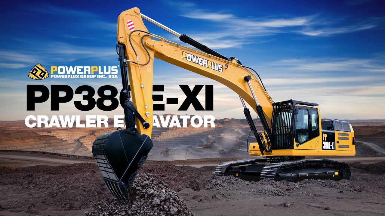 POWERPLUS PP380E-XI Crawler Excavator