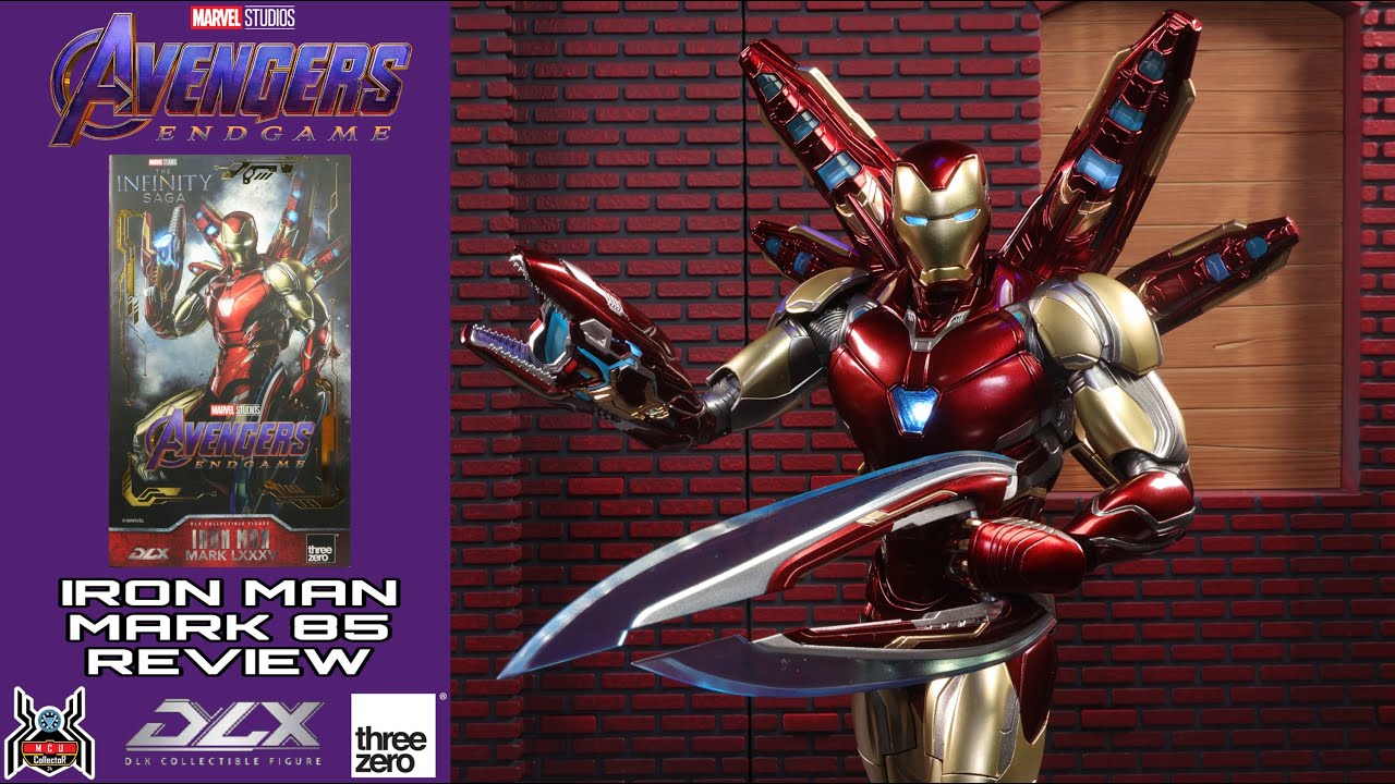 threezero DLX IRON MAN MARK 85 LXXXV Avengers Endgame Infinity Saga MCU Movie Figure Review