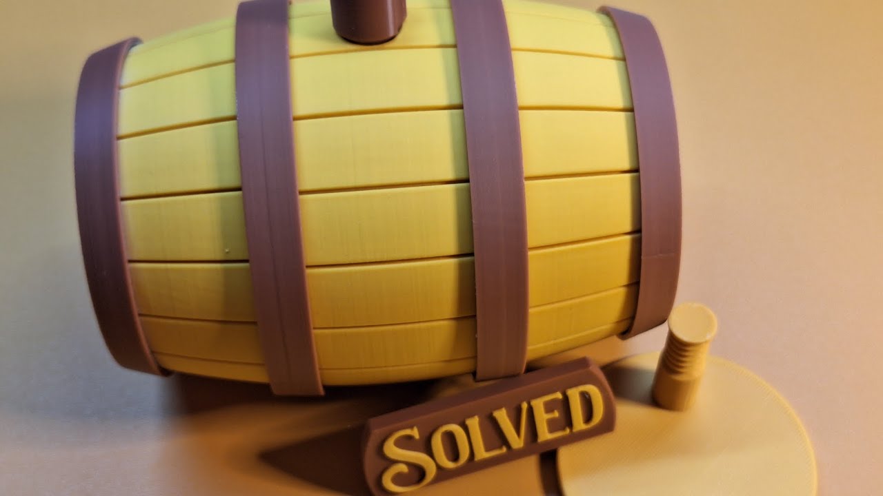 Barrel Cooper's Puzzle Box de 3D Printy - D&eacute;couverte et solution
