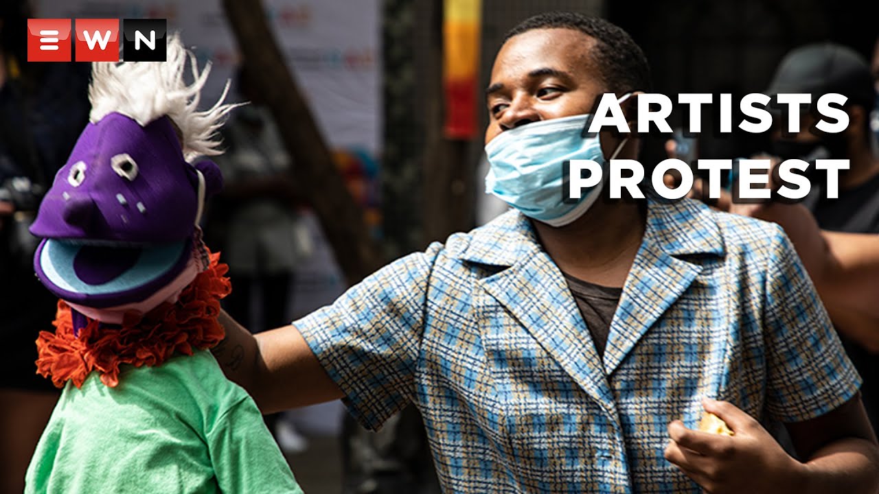 'People had to pull their kids out of school': Artists protest over mismanaged R300m relief fund