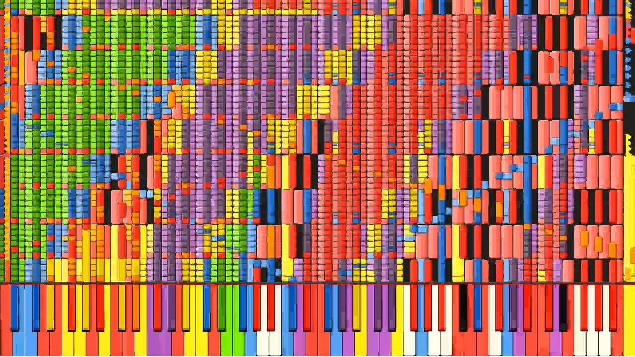 [Black MIDI] Synthesia – FLOWER - DJ YOSHITAKA 580,000 notes ~ Tikronix