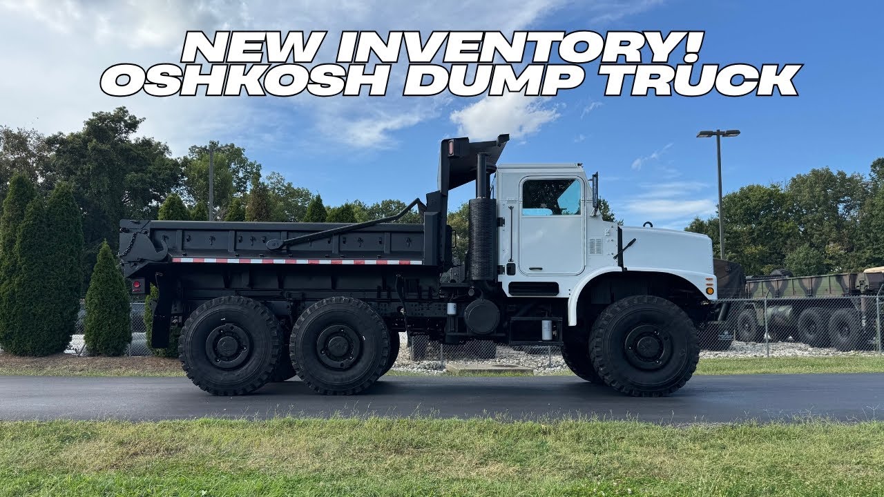 We just finished this 2004 Oshkosh MK29 MTVR 7 Ton 6x6 Dump Truck!