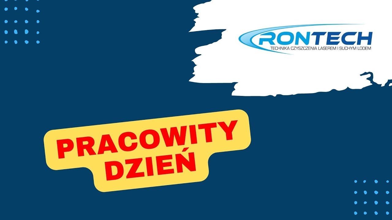 RONTECH - Czyszczenie suchym lodem. Pracowity dzień.