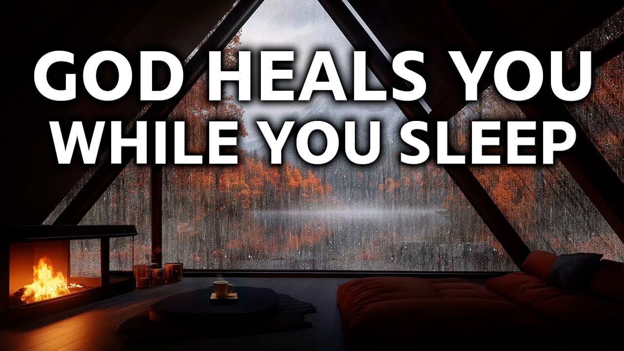 God Heals You While You Sleep | Peaceful Bible Reading with Rain Sounds 10 Hrs