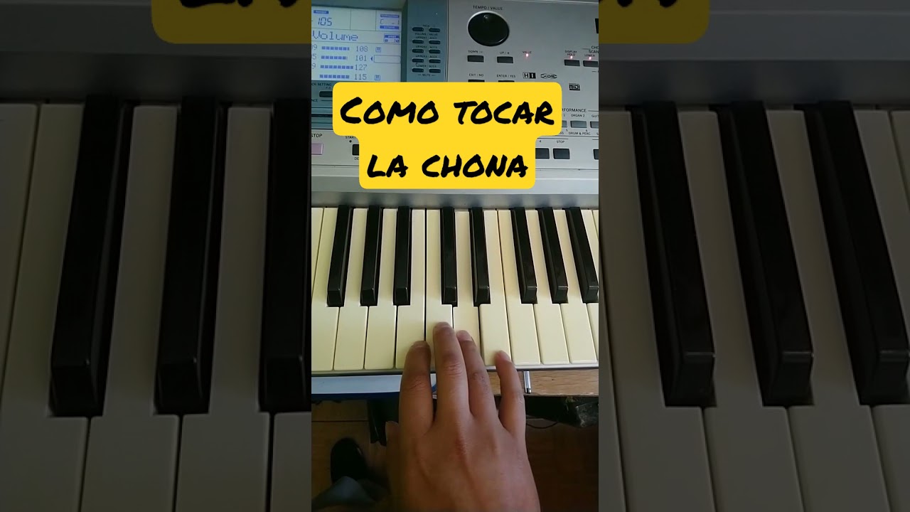como tocar el teclado / Tutorial para tocar canciones / como tocar el piano f&aacute;cil / la chona