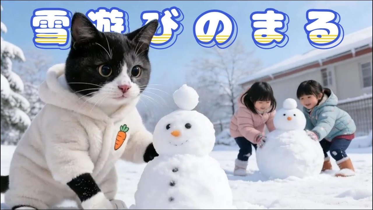 雪の日のまるの生活を紹介します!🐱❄️