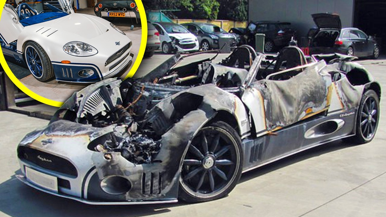 Rebuilding a totally BURNT Spyker!