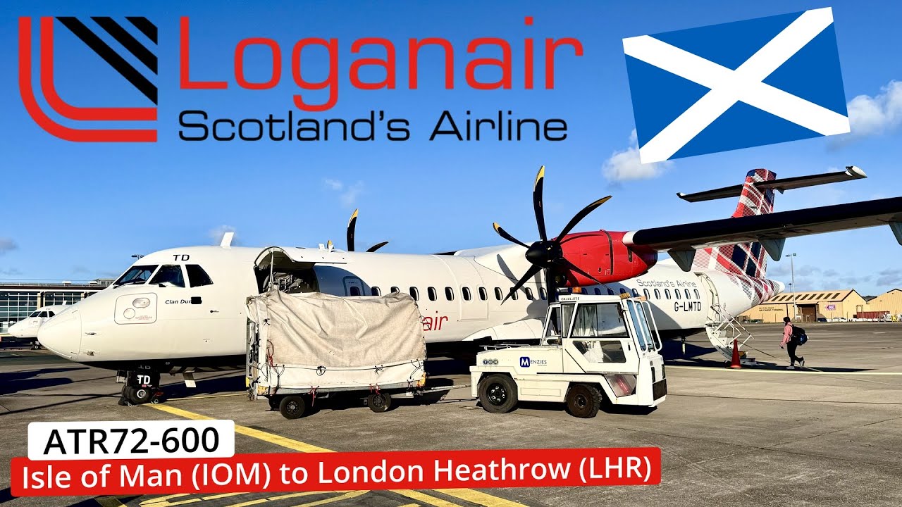 Loganair: впечатляющий обзор национальной авиакомпании Шотландии | ATR72 | Из острова Мэн в лондо...
