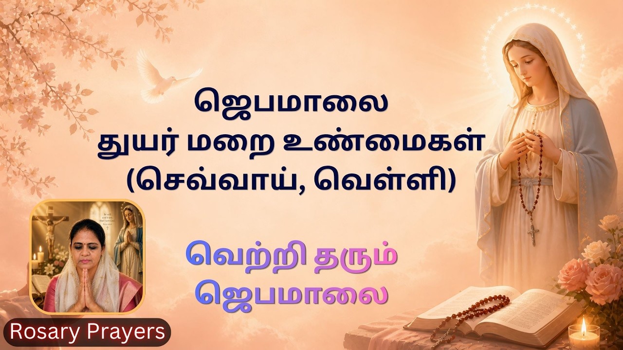 Tuesday & Friday Rosary in Tamil | செவ்வாய், வெள்ளி | துயர் நிறை மறை உண்மைகள் | Sorrowful Mysteries