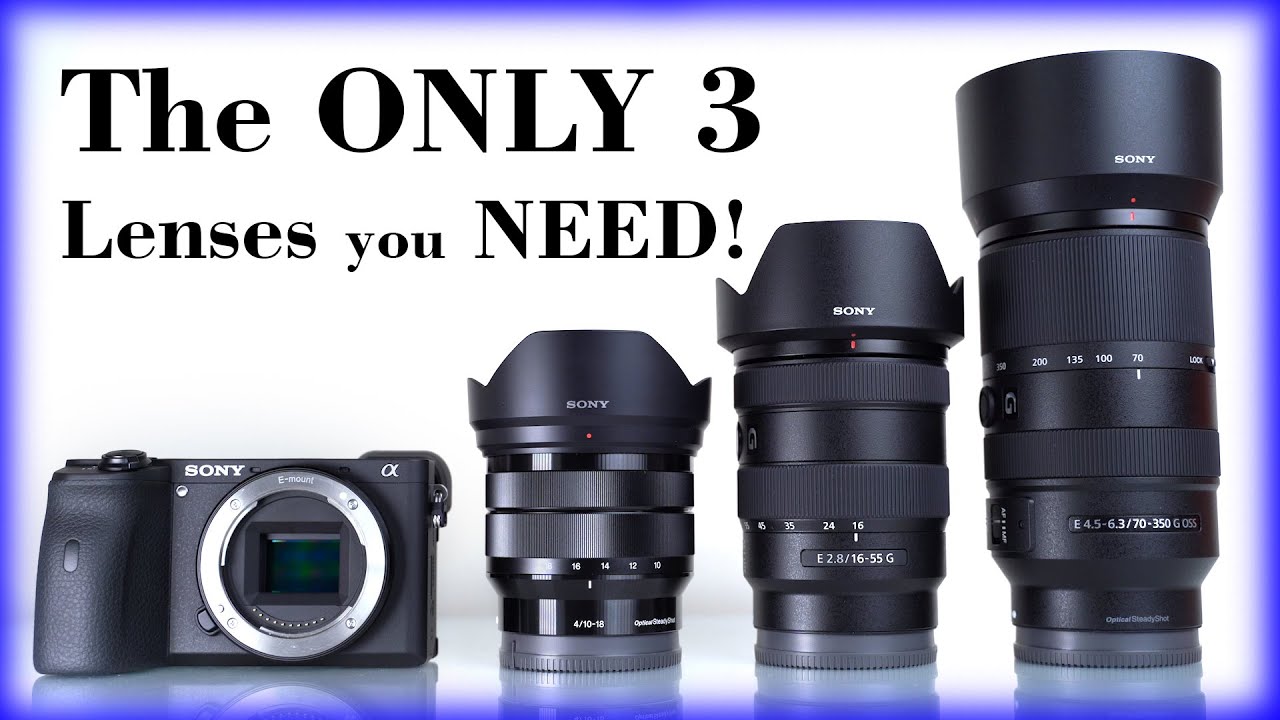 ЕДИНСТВЕННЫЕ 3 ОБЪЕКТИВА SONY APS-C, КОТОРЫЕ ВАМ НУЖНЫ! Sony a6100, a6400, a6500, a6600