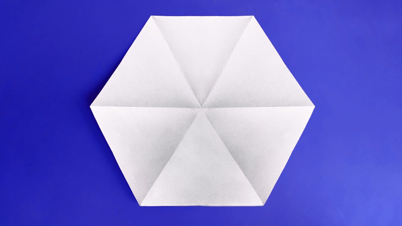 Como hacer un hexágono en papel