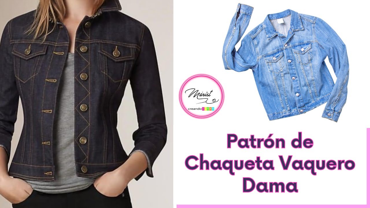 #68 Patrón de chaqueta vaquera para principiantes ¡Súper sencillo!