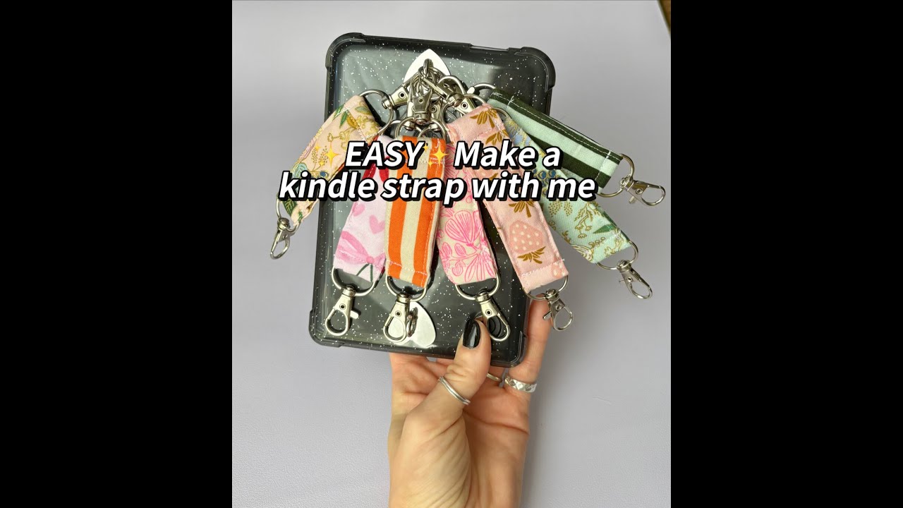 ✨EASY SEWING TUTORIAL✨ Sew a kindle/E-reader strap with me.