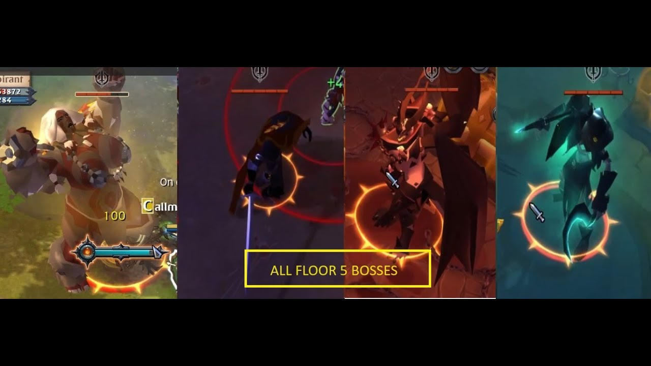 Albion Online ALL Floor 5 GROUP BOSSES IN ONE VIDEO + EXTRAS