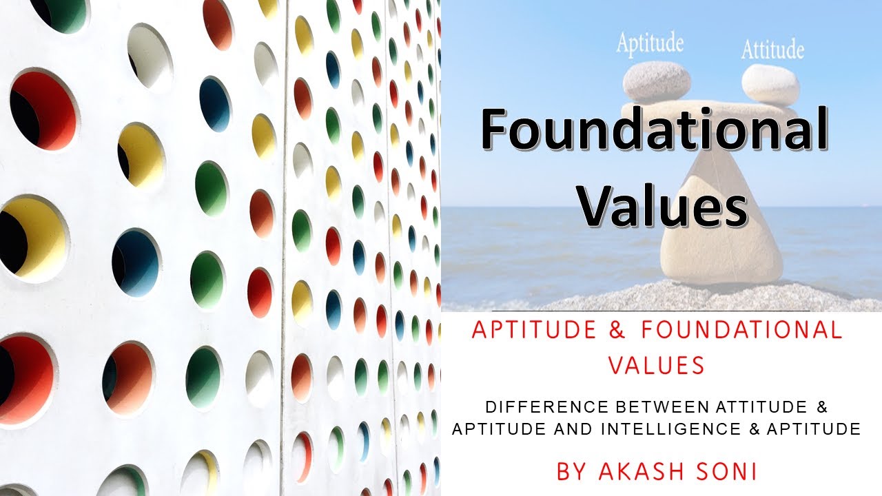 GS4- Ethics - Aptitude and Foundational Values - Difference Between Attitude & Aptitude