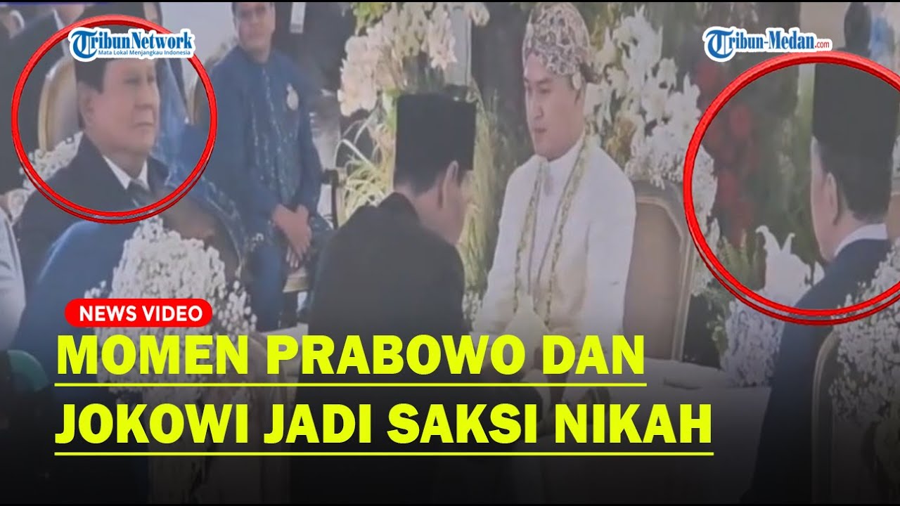 PRABOWO dan Jokowi Kompak Jadi Saksi Nikah Sekpri Presiden di TMII