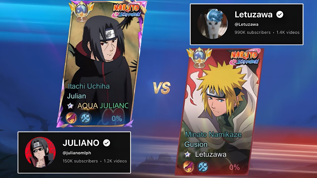 JULIANO kontra BYŁY GLOBALNY GUSION!! ITACHI kontra MINATO 😱🔥 KTO JEST SILNIEJSZY?! - MLBB