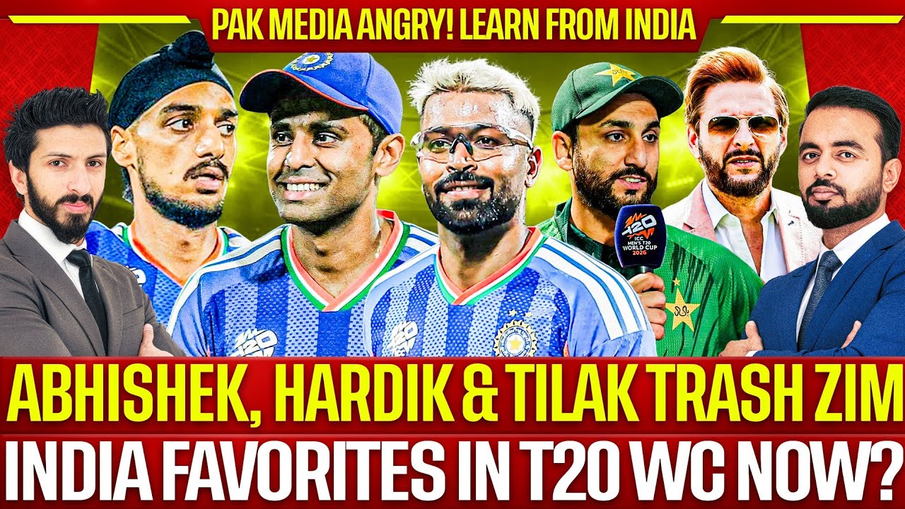 🛑 India Favorites in T20 WC Now | Pak Media Angry! Learn from India | Ind Trash Zim | IND v WI Q/F
