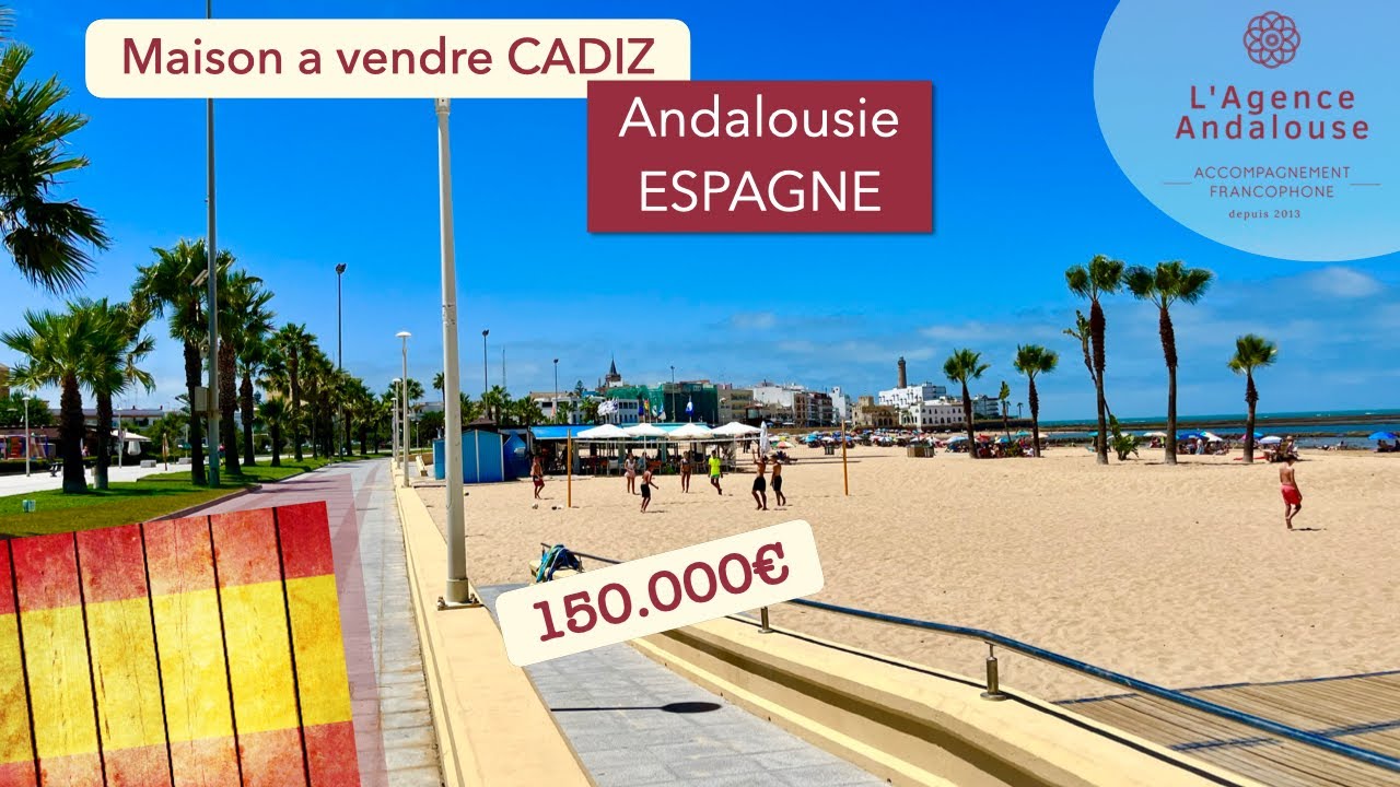 Maison a vendre a CADIZ (Andalousie-ESPAGNE) a 300m de la plage - 150.000€