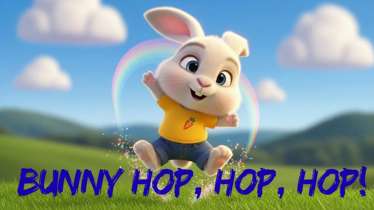 BOUNCY BUNNY, HOP HOP HOP I Nursery Rhymes @ Kids Song I 🐰 Bouncy Bunny Hop Hop Song 🐰