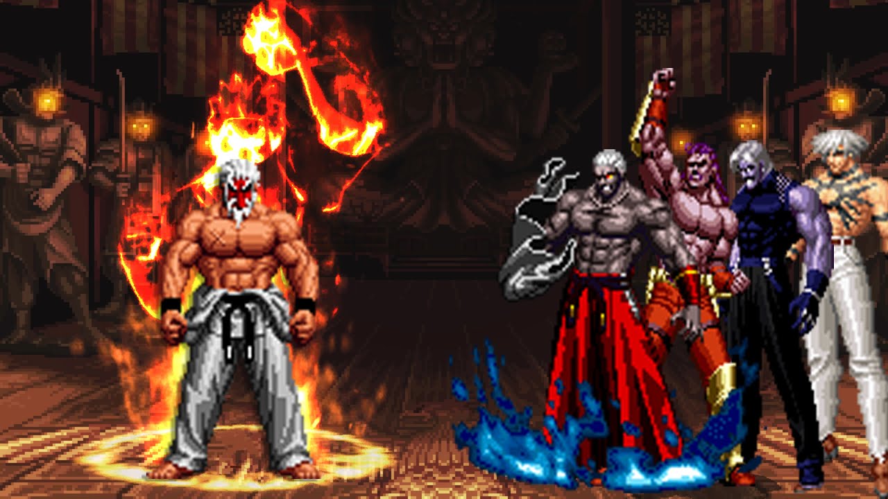 [KOF Mugen] Mr.Karate Vs Super KOF Bosses