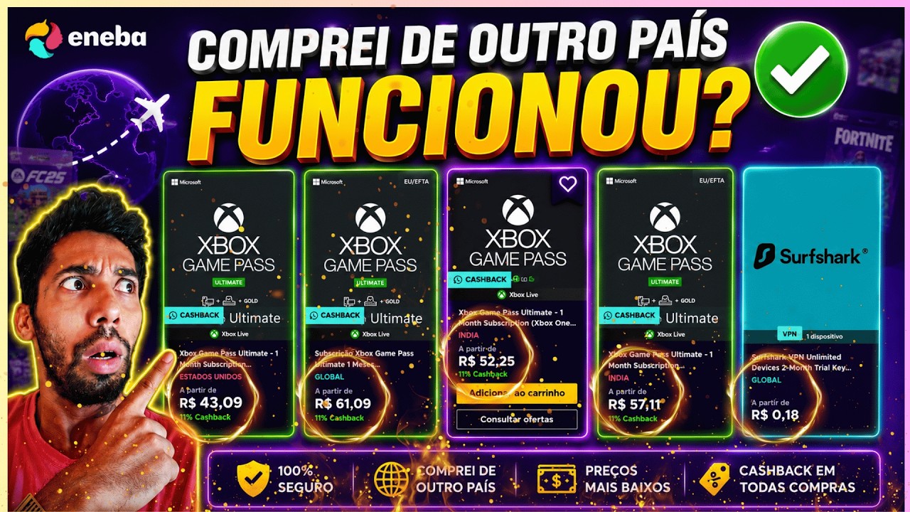 Comprei Game Pass Ultimate na Eneba de Outro Pa&iacute;s! Deu Certo?
