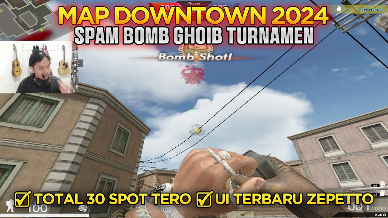 SPAM BOMB GHOIB TURNAMEN MAP DOWNTOWN TERO TERBARU 2024 | POINT BLANK ZEPETTO INDONESIA